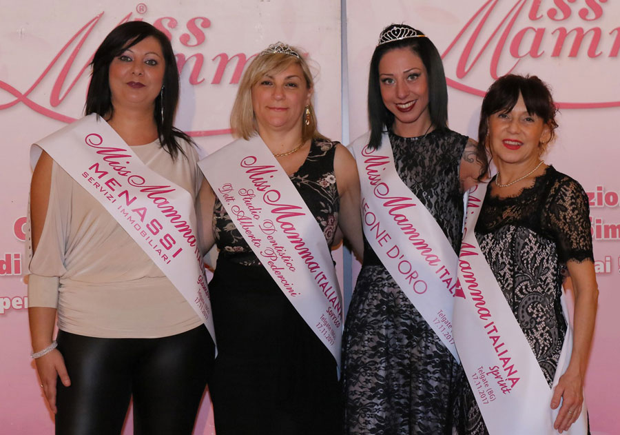 Vincitrici selezione Miss Mamma Italiana 2018 a Telgate Bergamo