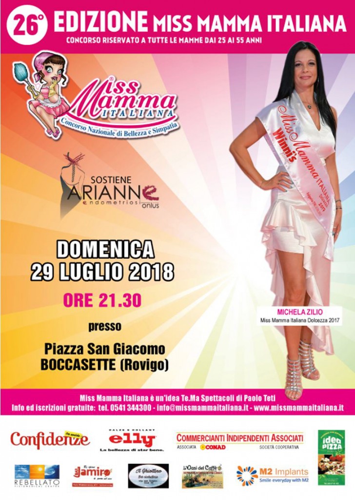 Locandina Miss Mamma Italiana Boccasette Rovigo
