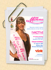 cartolina di iscrizione a Miss Mamma Italiana 2005
