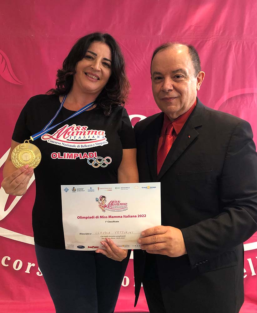 Claudia Vetturini, vincitrice delle Olimpiadi di Miss Mamma 2022