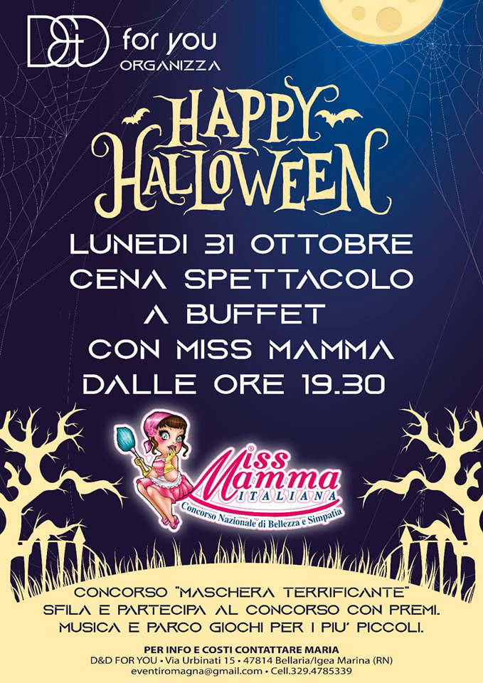 Locandina Miss Mamma Italiana Notte di Halloween