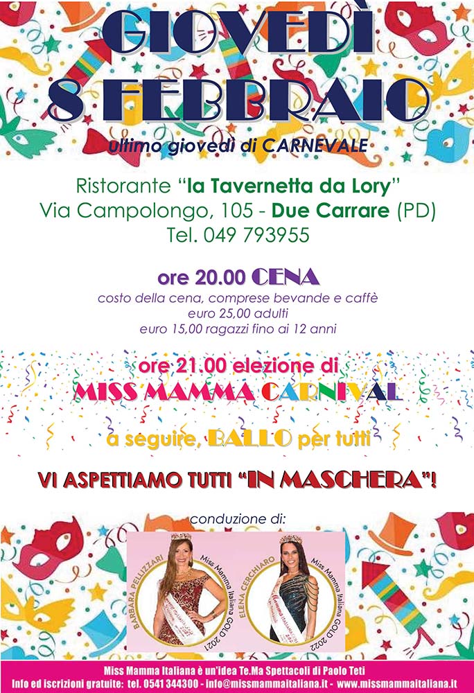 Miss Mamma Italiana Carnival