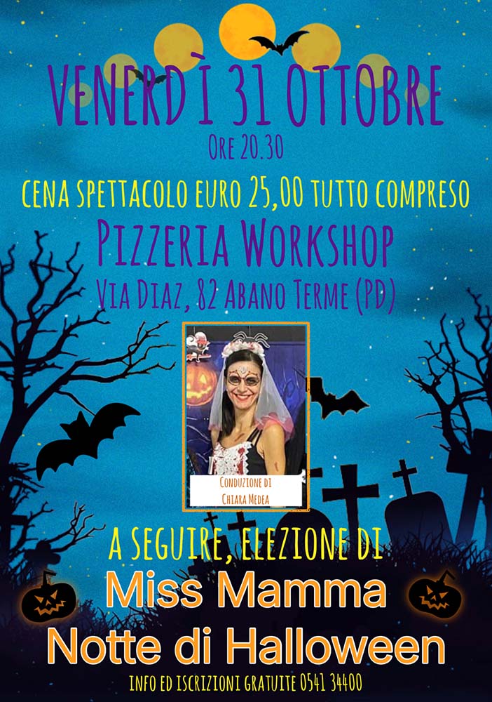 Locandina Miss Mamma Notte di Halloween 2025